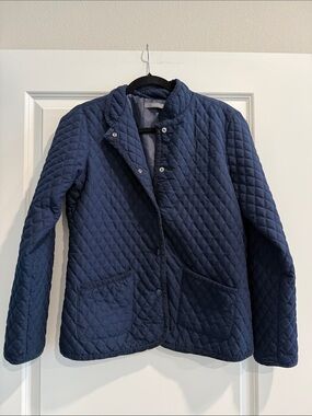 Liz Claiborne Quilted Navy  Jacket sz 8